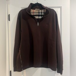 Burberry quarter zip pullover - size XL